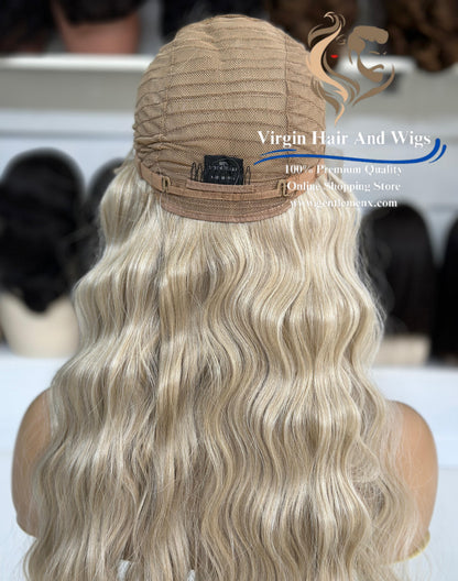 T-Part Front Lace Charity - Bonnie Heat Friendly Synthetic Lace Wig (Apric)