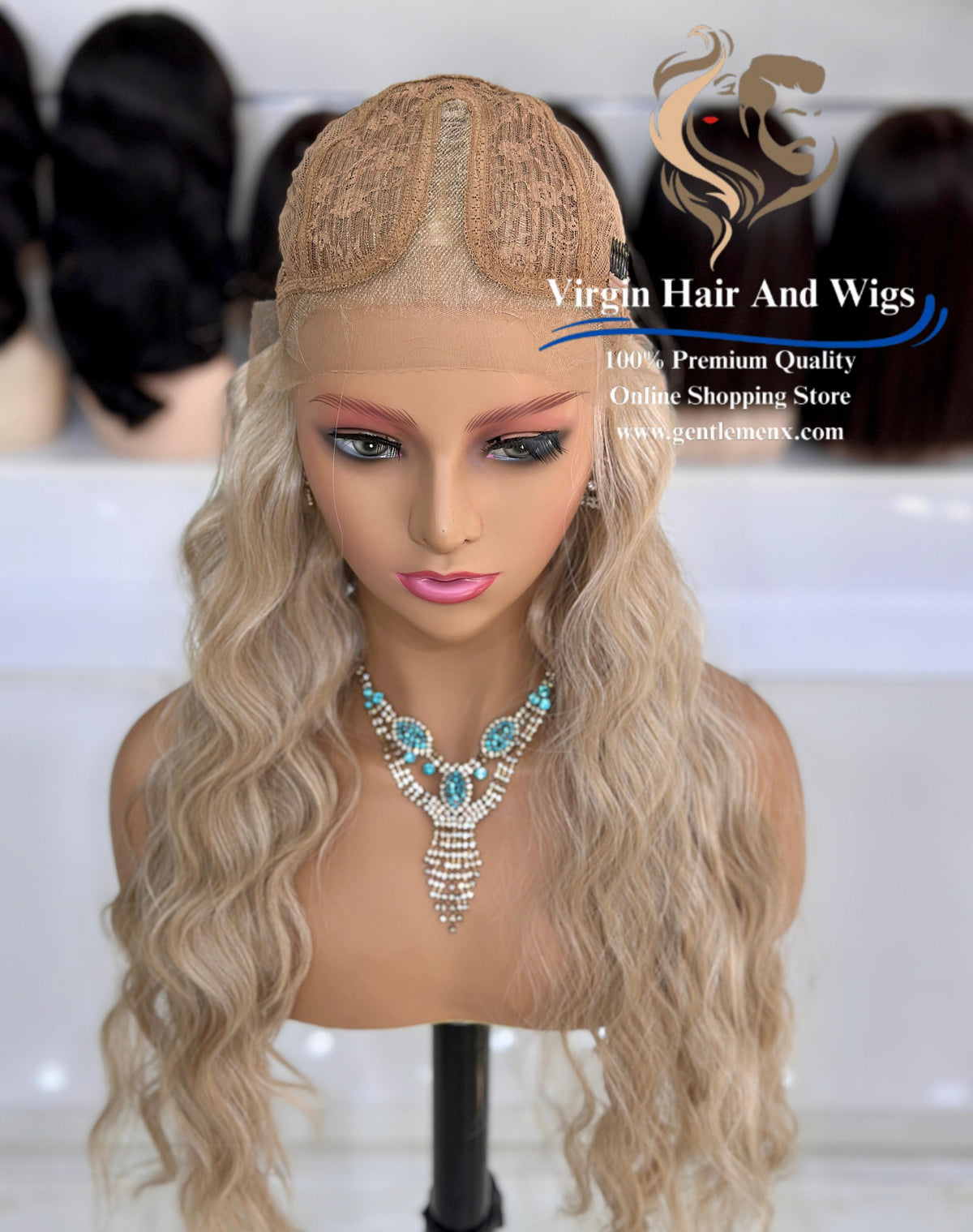 T-Part Front Lace Charity - Bonnie Heat Friendly Synthetic Lace Wig (Apric)