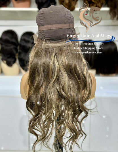 13x4 Free Part Front Lace Esther - Arika Heat Friendly Synthetic Lace Wig (NTPDHL8/26R)