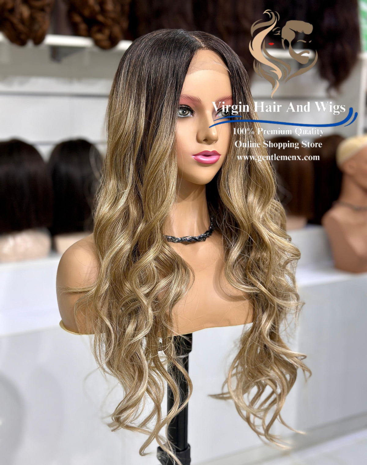 13x4 Free Part Front Lace Esther - Arika Heat Friendly Synthetic Lace Wig (TAT4/12/Apric)