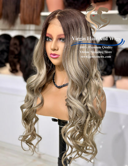 13x4 Free Part Front Lace Esther - Arika Heat Friendly Synthetic Lace Wig (TT6/STREEL)