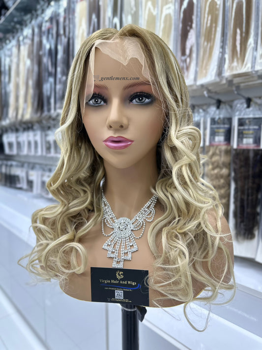 Zenkia 13x6 Encaje Frontal Europeo 100% Cabello Humano Remy Virgen de Calidad Premium Rizado Ondulado 6Y2#