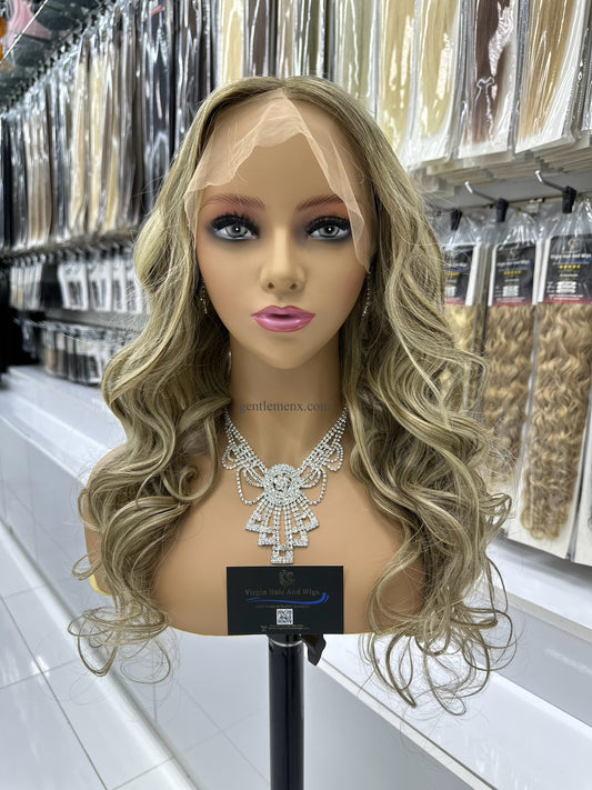 Zenkia 13x6 Encaje Frontal Europeo 100% Cabello Humano Remy Virgen de Calidad Premium rizos ondulados 8C60