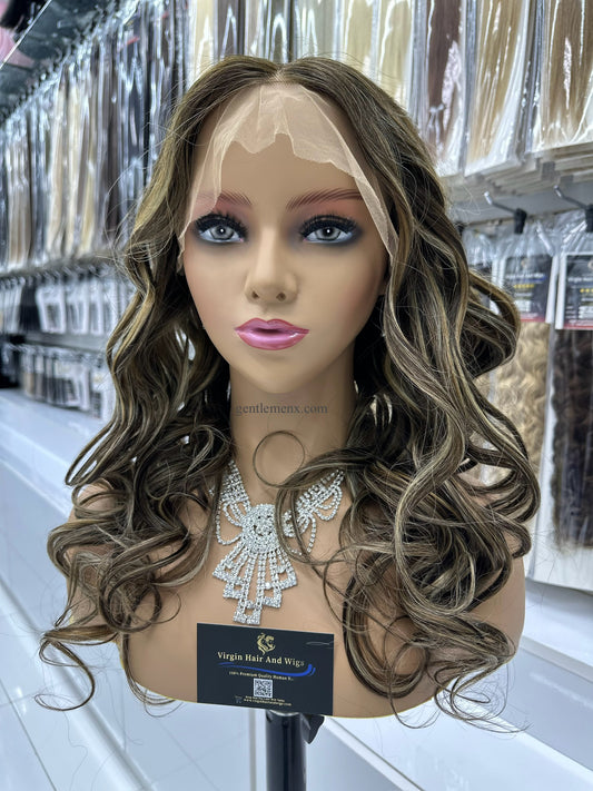 Zenkia 13x6 Encaje Frontal Europeo 100% Cabello Humano Remy Virgen Calidad Premium Ondas Rizos 2Y27