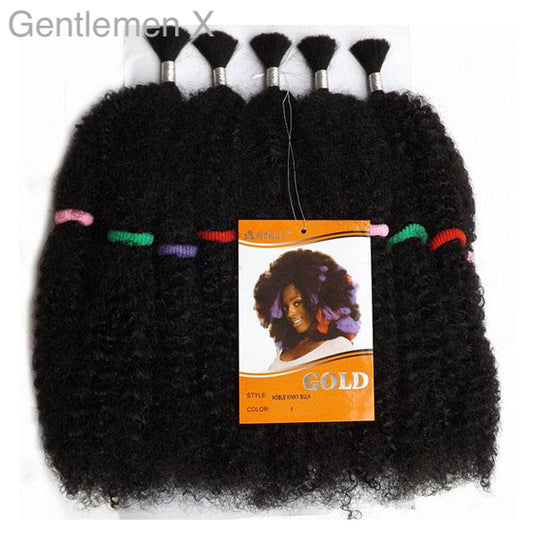 Trenzas Kinky Afro Marley en crochet de oro Nobel Kinky Nobel.