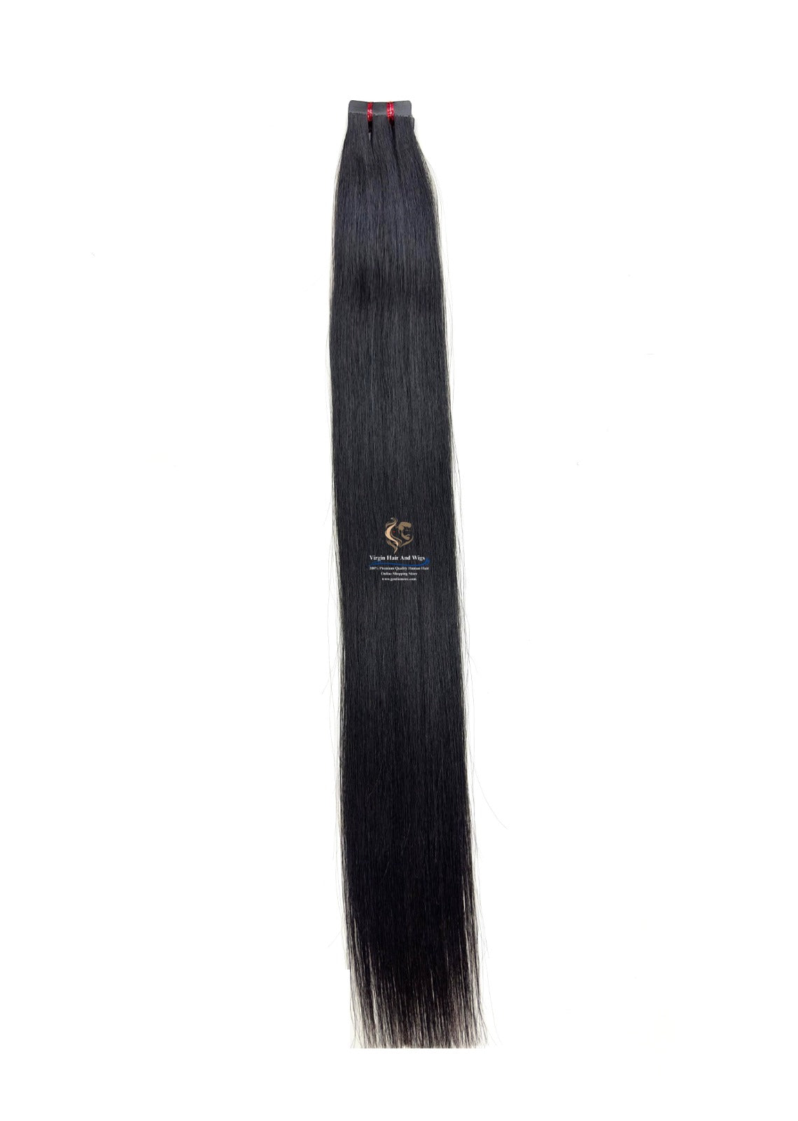 Zenkia 24''-26” 100% Virgen Remy Coreano Calidad Premium Extensiones de Cabello Humano con Cinta de Poliuretano 20 Piezas X 4cm de Ancho 50g