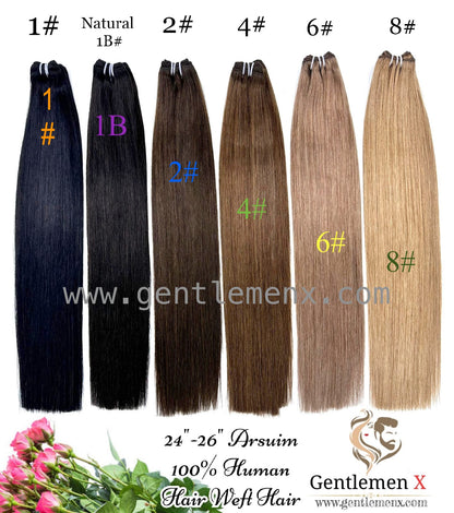 TGX Arsuim human hair weft extensions, 24 to 26 inch, 100g