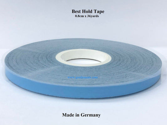 Cinta Adhesiva de Sujeción Óptima 0.8Cm 36 YDS Una de las Cintas Más Fuertes en Rollo Para Extensiones de Cabello de Cinta de Poliuretano (HECHO EN ALEMANIA)