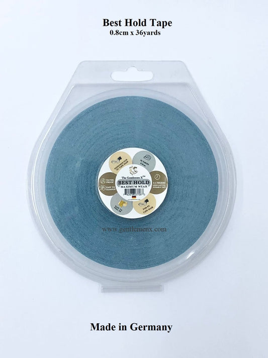 Cinta Adhesiva de Sujeción Óptima 0.8Cm 36 YDS Una de las Cintas Más Fuertes en Rollo Para Extensiones de Cabello de Cinta de Poliuretano (HECHO EN ALEMANIA)