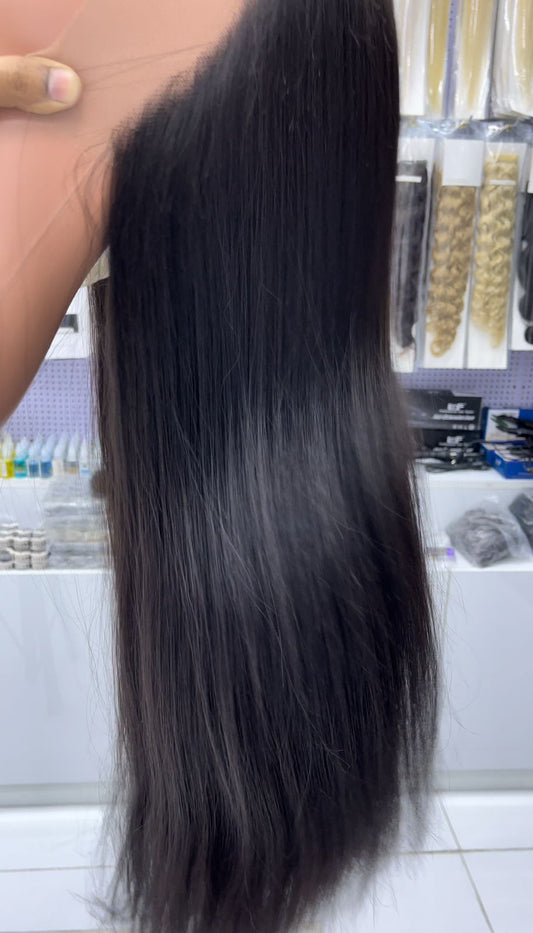 Zenkia Pura 100% Coreana Virgen Remy Peluca de encaje frontal Cabello humano Liso 13x4