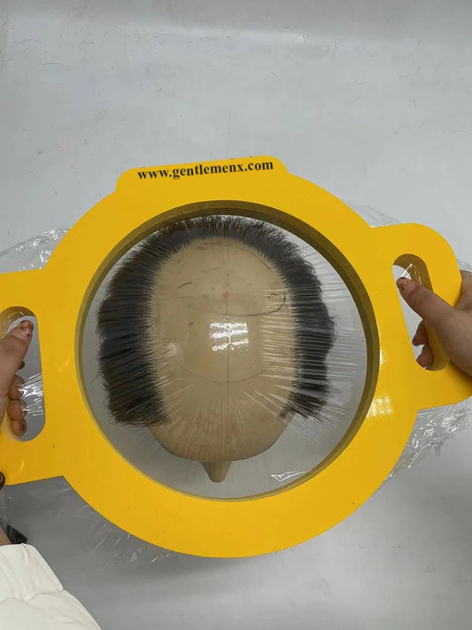 Plantilla de cabeza de acrílico Gentlemen X para hacer gorros de peluca para prótesis capilares específicas (mallas y tupés)