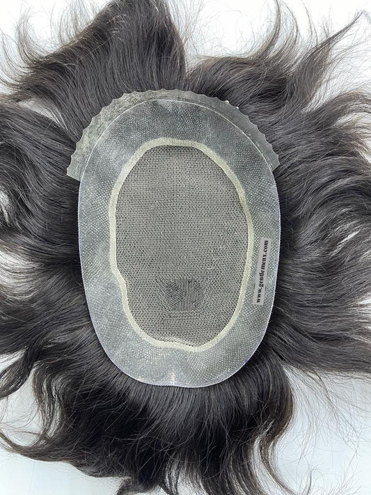 Sistemas capilares de cabello humano 100% grueso australiano con piezas de cabello tipo peluquín fáciles de usar SUW