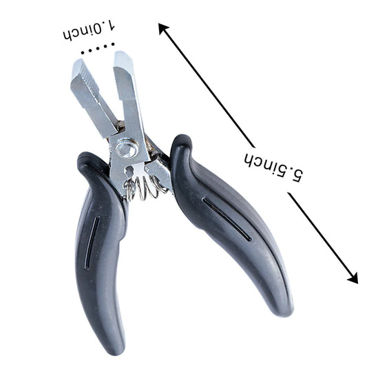 Alicates de punta plana para microanillos de extensiones de cabello humano