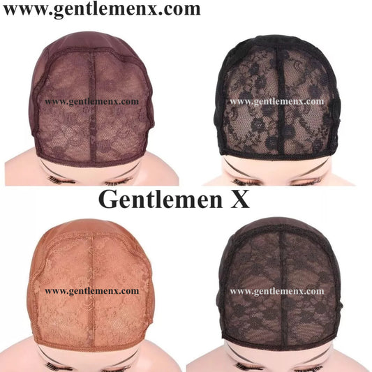 Gorros de encaje para hacer pelucas, gorro de peluca elástico ajustable, gorro de cúpula para peluca, redecillas para el pelo