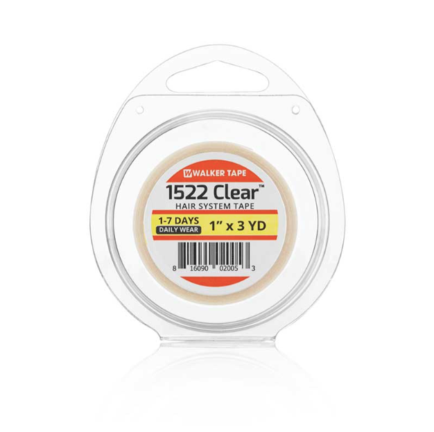Walker Tape 1522 Clear Tape Rolls, Gentle Daily-Wear Tape for Hair Systems