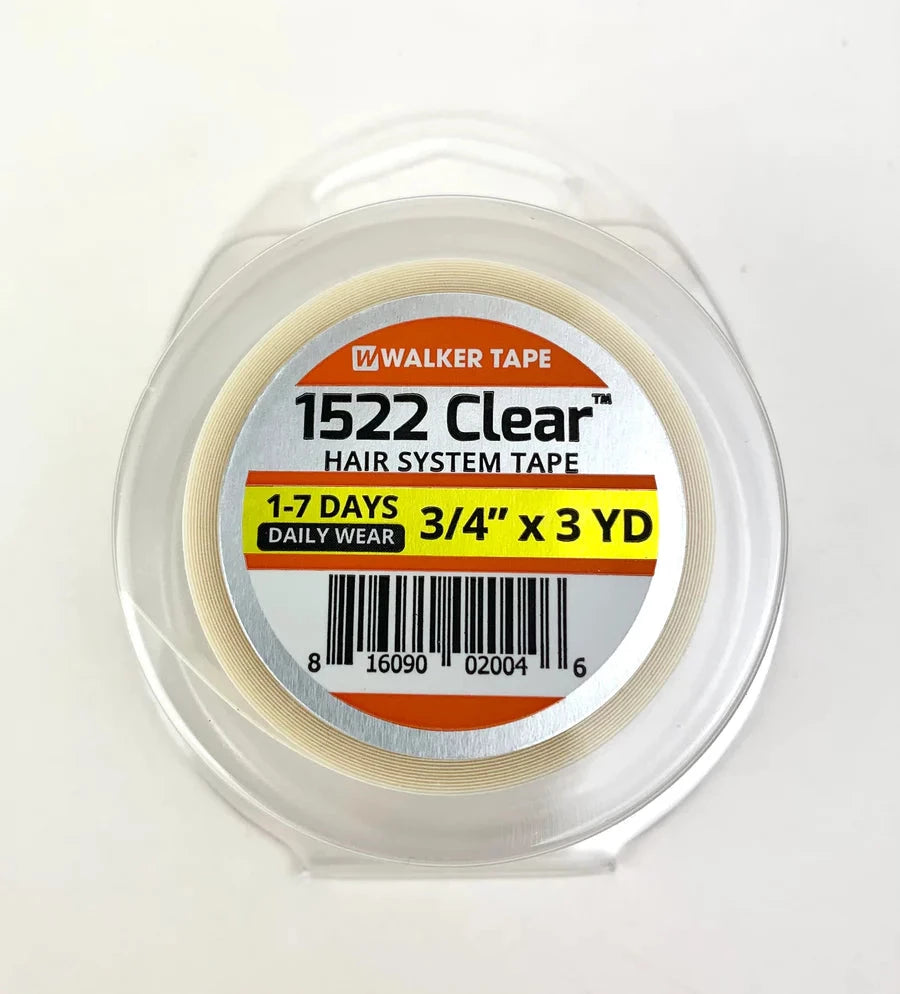 Walker Tape 1522 Clear Tape Rolls, Gentle Daily-Wear Tape for Hair Systems