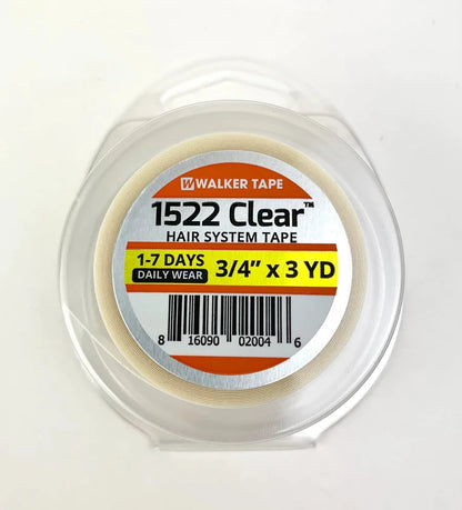 Walker Tape 1522 Clear Tape Rolls, Gentle Daily-Wear Tape for Hair Systems