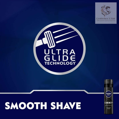 Nivea Men Deep Antibacterial Shaving Foam, 200ml