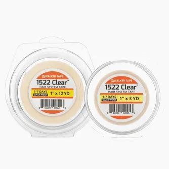 Walker Tape 1522 Clear Tape Rolls, Gentle Daily-Wear Tape for Hair Systems