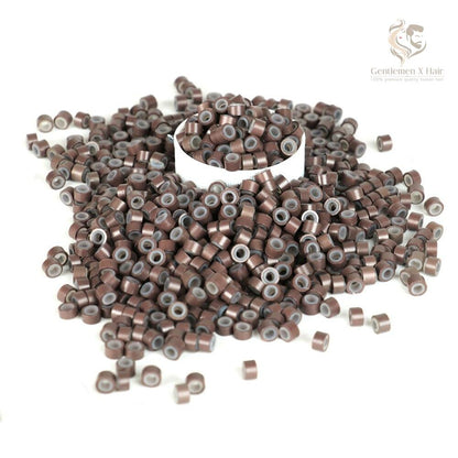 Silicone-Lined Micro Rings for Hair Extensions, 5mm (1000 pcs)