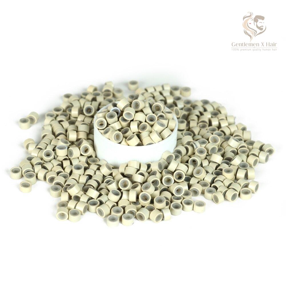 Silicone-Lined Micro Rings for Hair Extensions, 5mm (500 pcs)