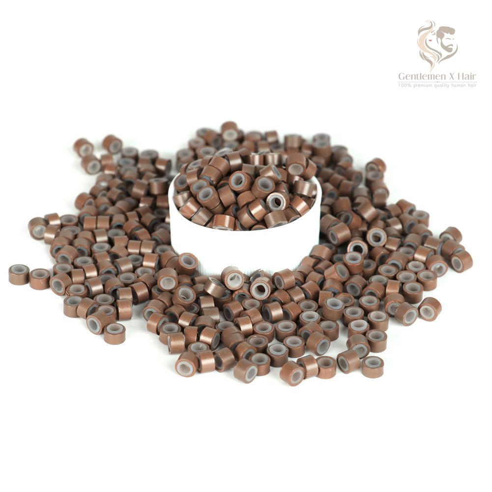 Silicone-Lined Micro Rings for Hair Extensions, 5mm (500 pcs)