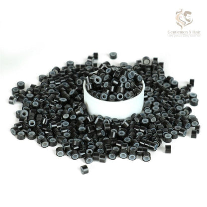 Silicone-Lined Micro Rings for Hair Extensions, 5mm (500 pcs)