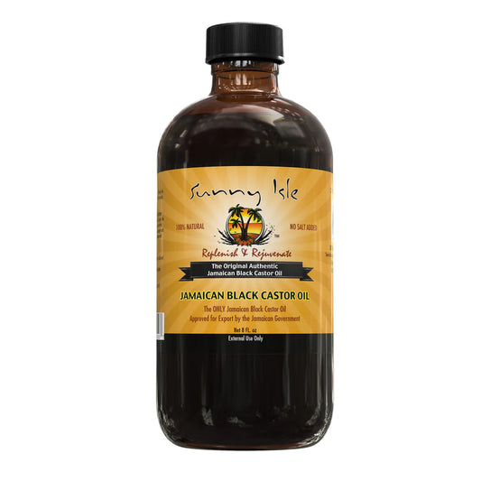 El aceite de ricino negro jamaicano original Sunny Isle de 8 onzas líquidas