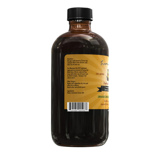 El aceite de ricino negro jamaicano original Sunny Isle de 8 onzas líquidas