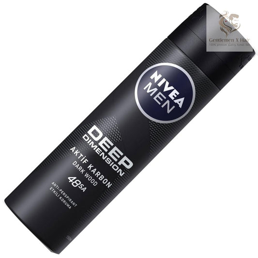 Nivea Men Deep black carbon antiperspirant spray, 150ml