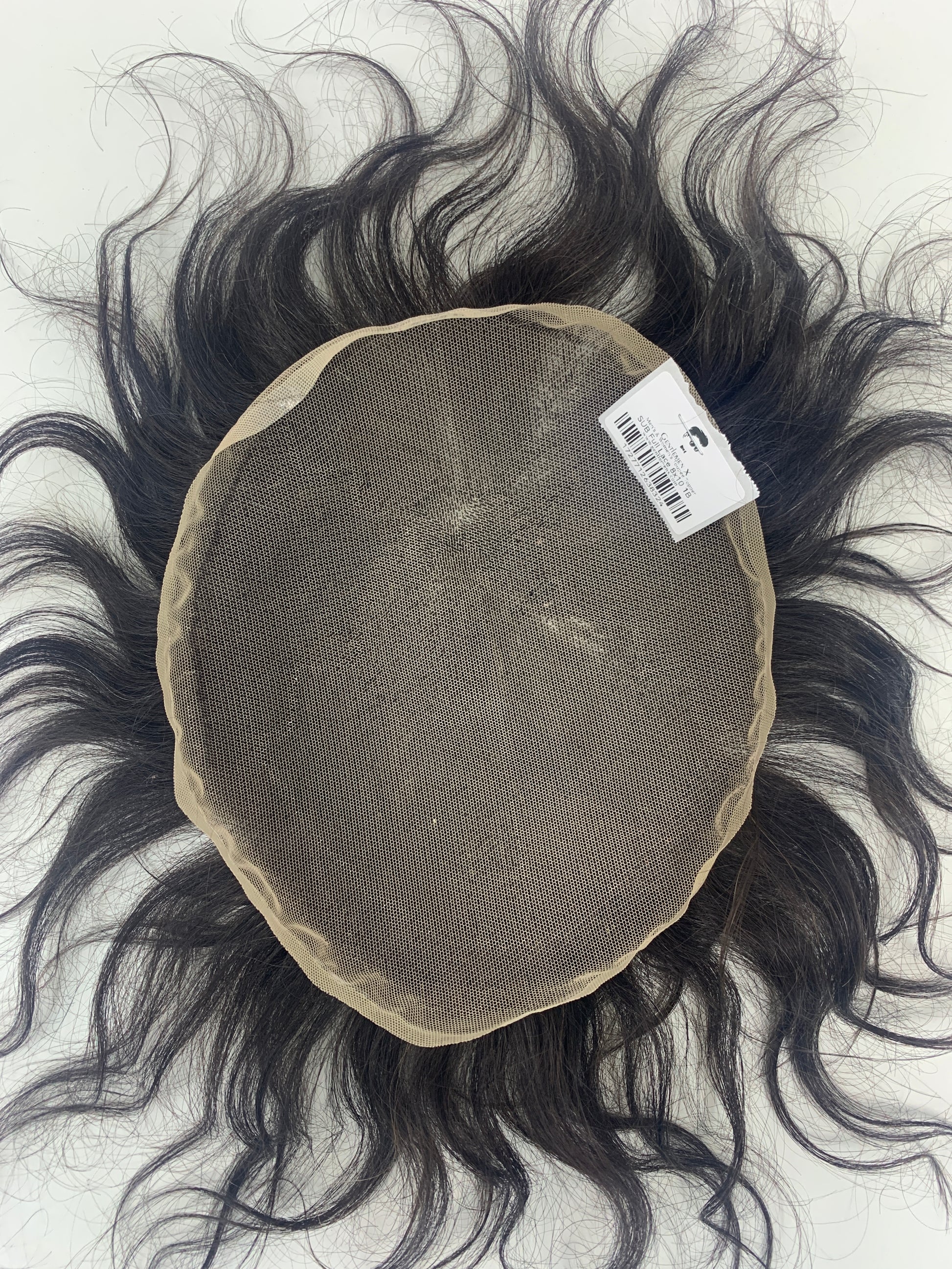 Full lace men's human hair system toupee