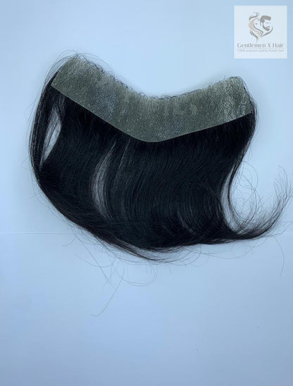 Men's Hairline Toupee, 100% Human Hair Forehead Hairpiece