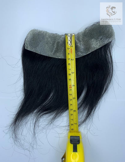Men's Hairline Toupee, 100% Human Hair Forehead Hairpiece
