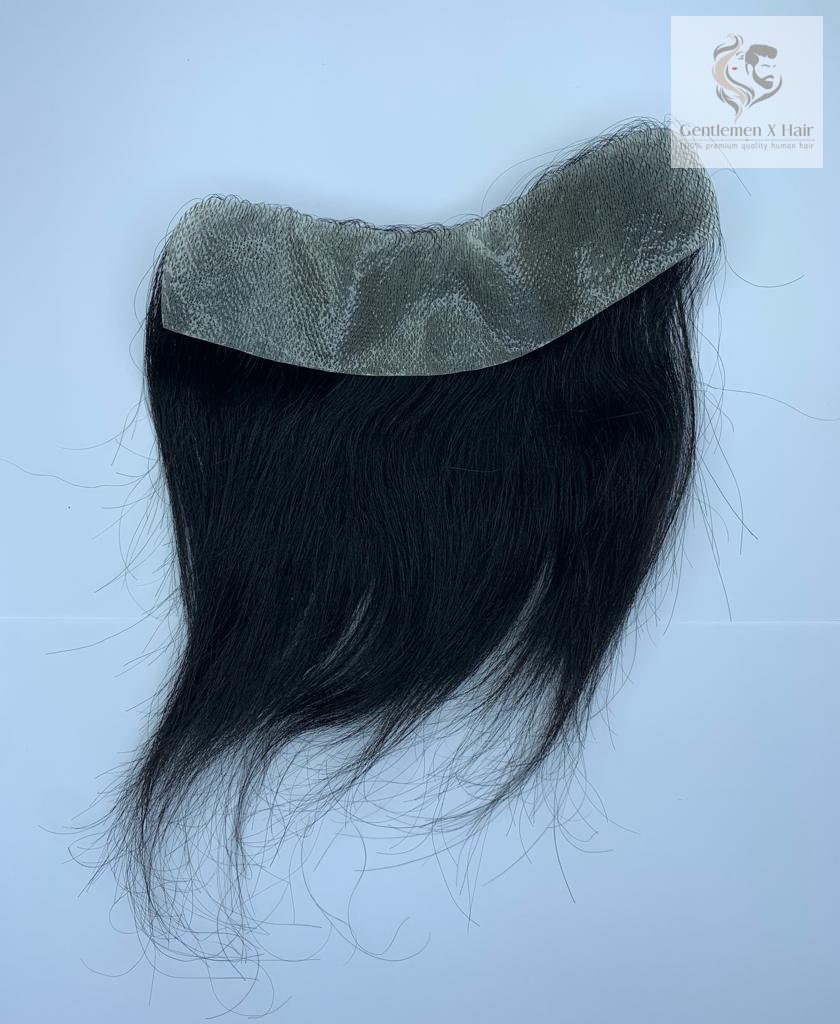 Men's Hairline Toupee, 100% Human Hair Forehead Hairpiece