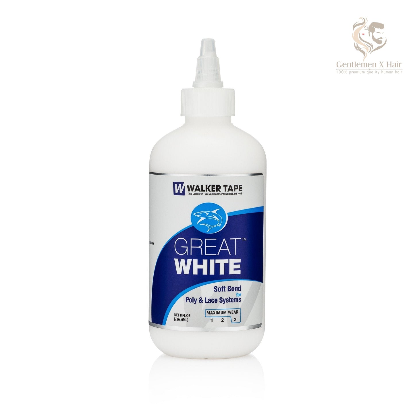 Walker Tape Great White Adhesive, Strong Hold for Sensitive Skin