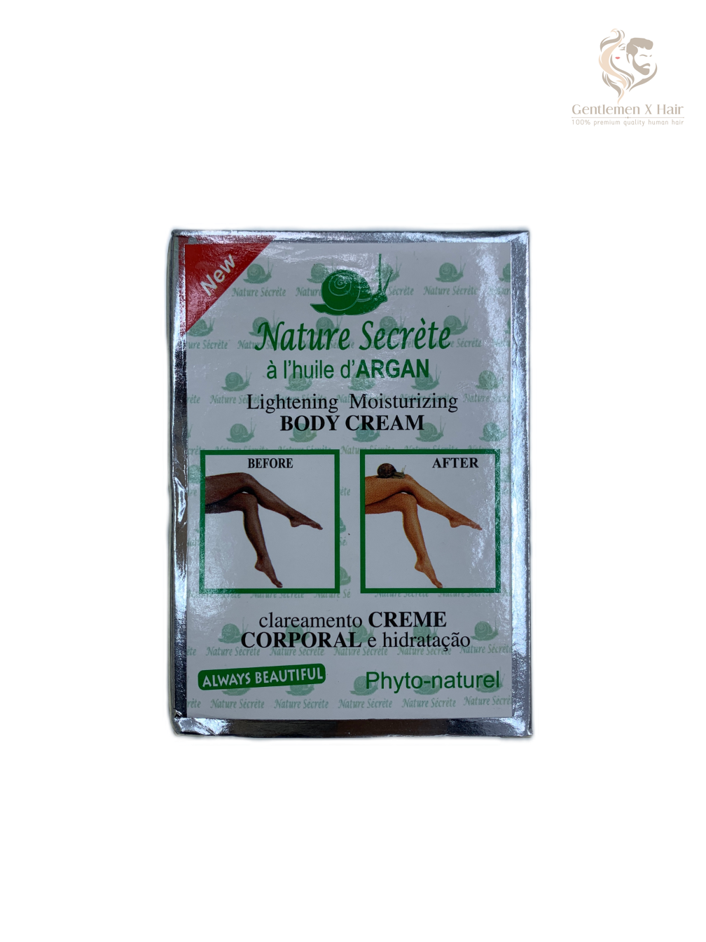 Nature Secret Lightening Moisturizing Body Cream, Argan & Carrot Oil, 300g