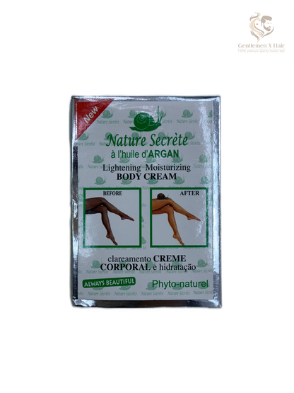 Nature Secret Lightening Moisturizing Body Cream, Argan & Carrot Oil, 300g