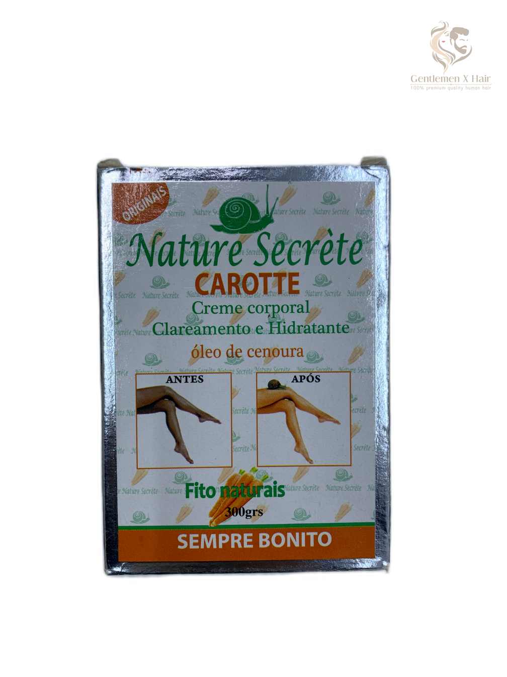 Nature Secret Lightening Moisturizing Body Cream, Argan & Carrot Oil, 300g