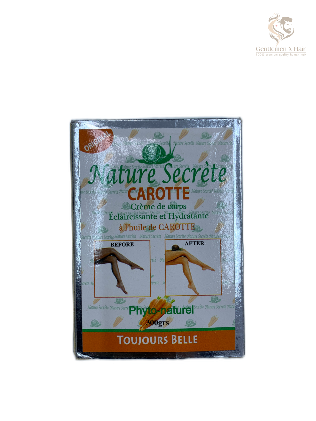 Nature Secret Lightening Moisturizing Body Cream, Argan & Carrot Oil, 300g