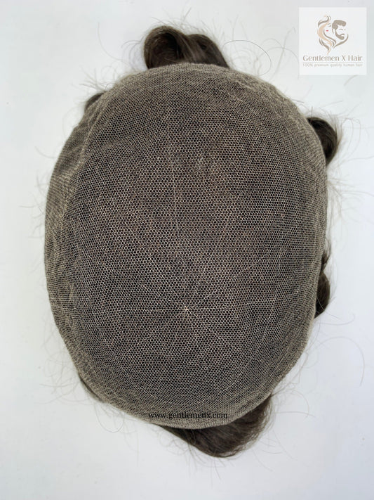 Gentlemen X Premium European CKC2 full lace human hair toupee