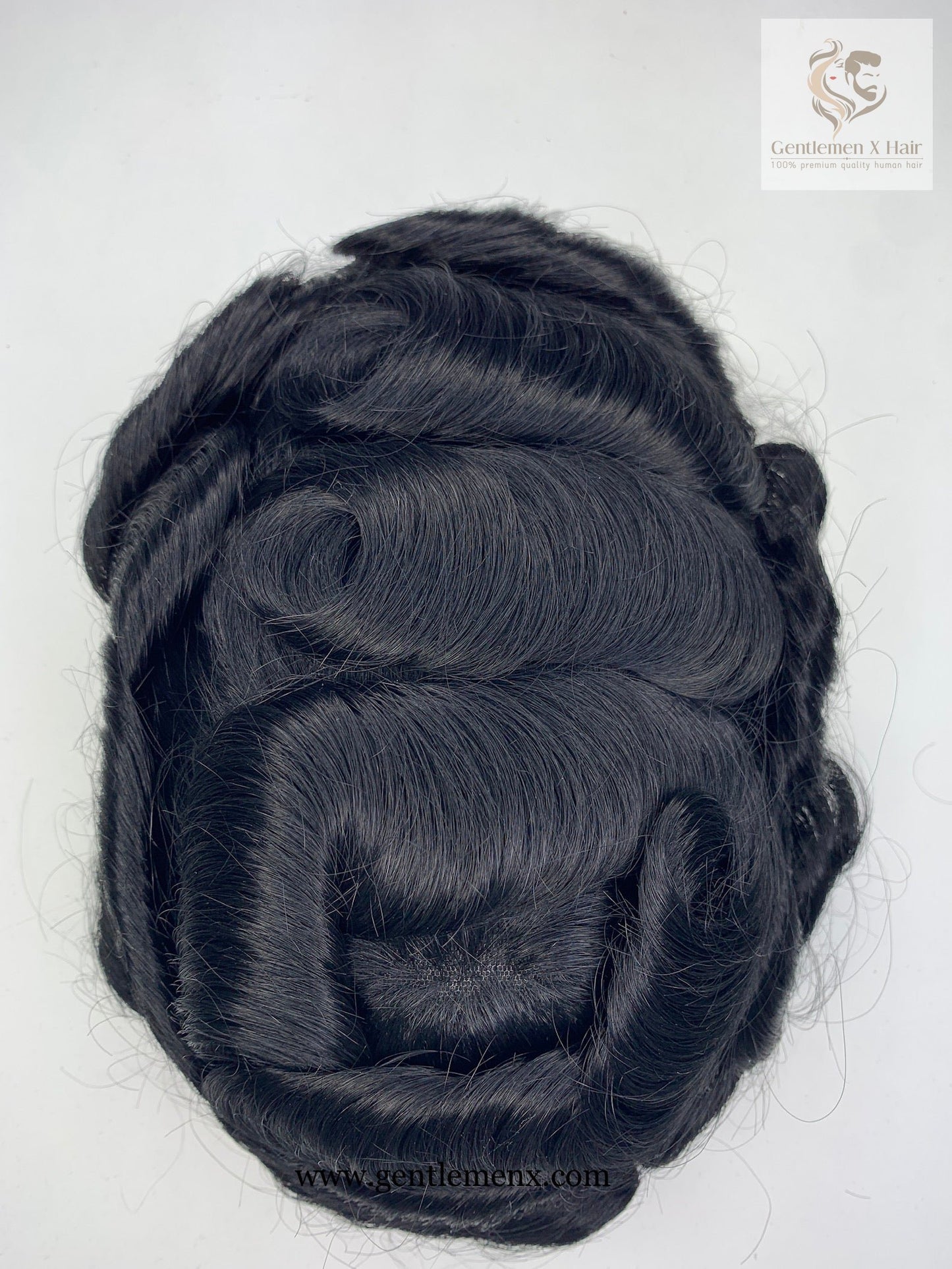 Gentlemen X Premium European CK2 Q6 Lace Front Toupee, 100% Human Hair