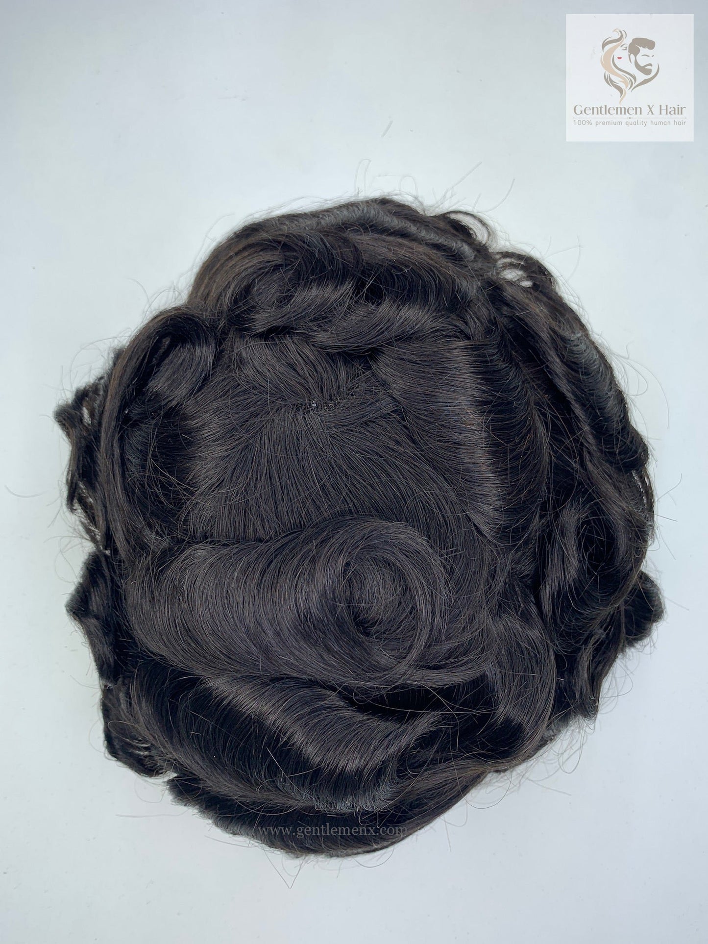 Gentlemen X Premium European CK2 Q6 Lace Front Toupee, 100% Human Hair