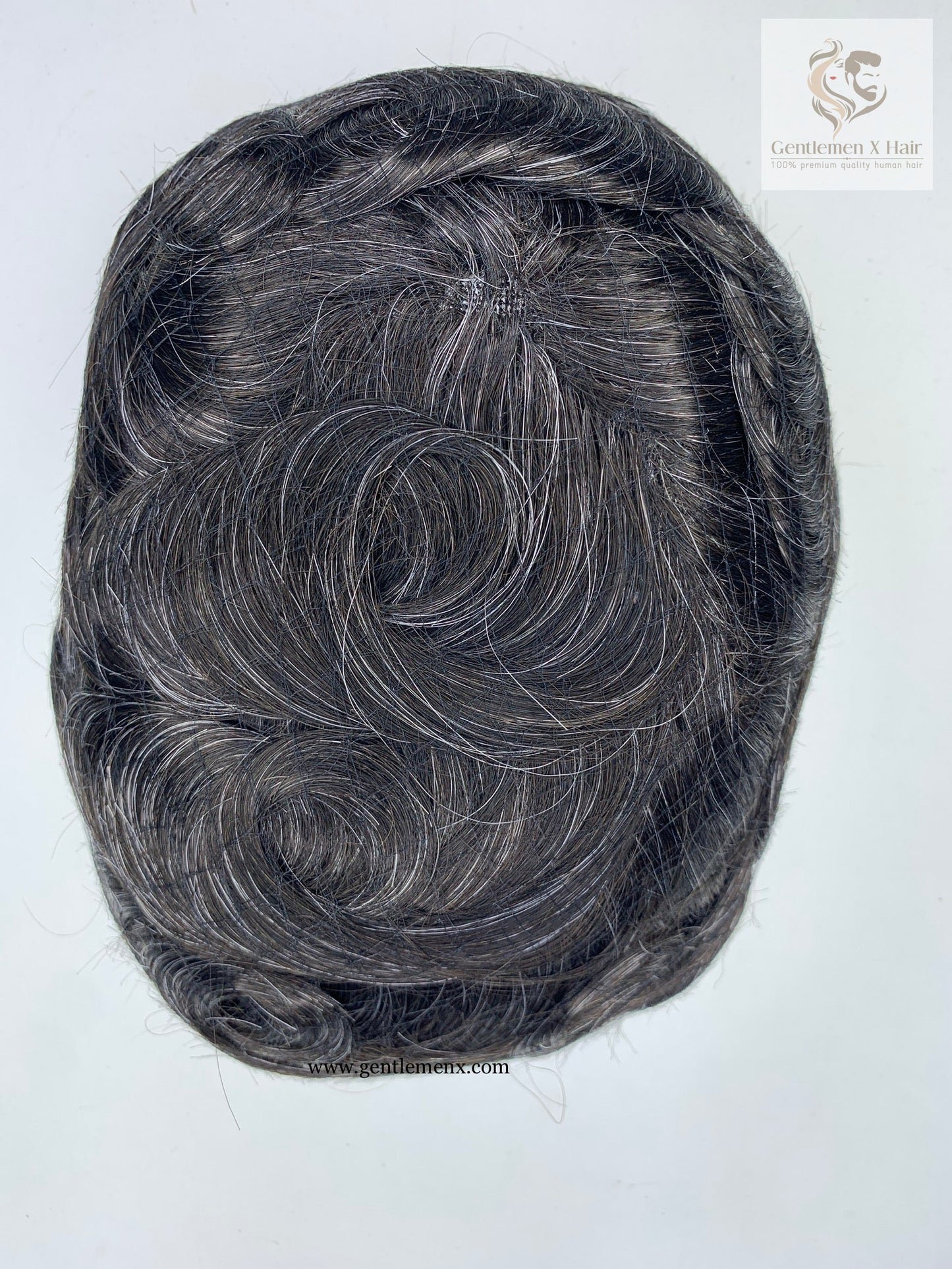 Gentlemen X Premium European CK2 Q6 Lace Front Toupee, 100% Human Hair