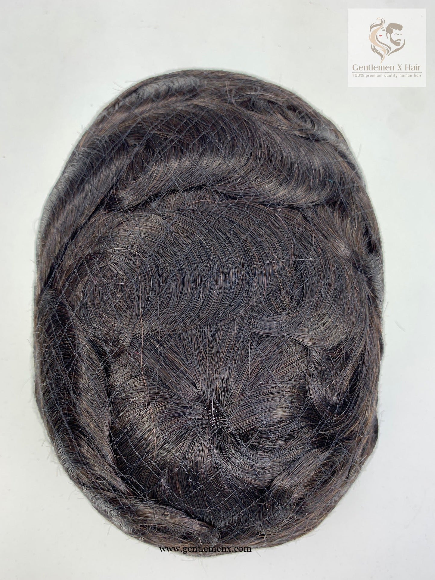 TGX Premium Bella Q6 Lace Toupee, 100% Human Hair, Bleached Knots