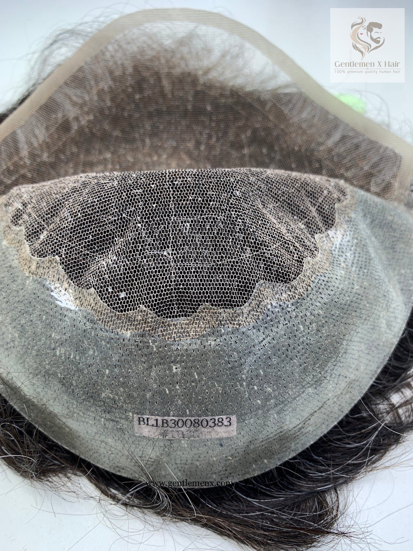 TGX Premium Bella Q6 Lace Toupee, 100% Human Hair, Bleached Knots