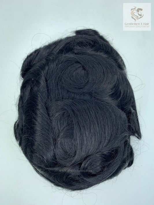 Sistema Capilar Gentlemen X Premium Thin Skin Bio, Cabello Virgen Europeo, 0.006mm