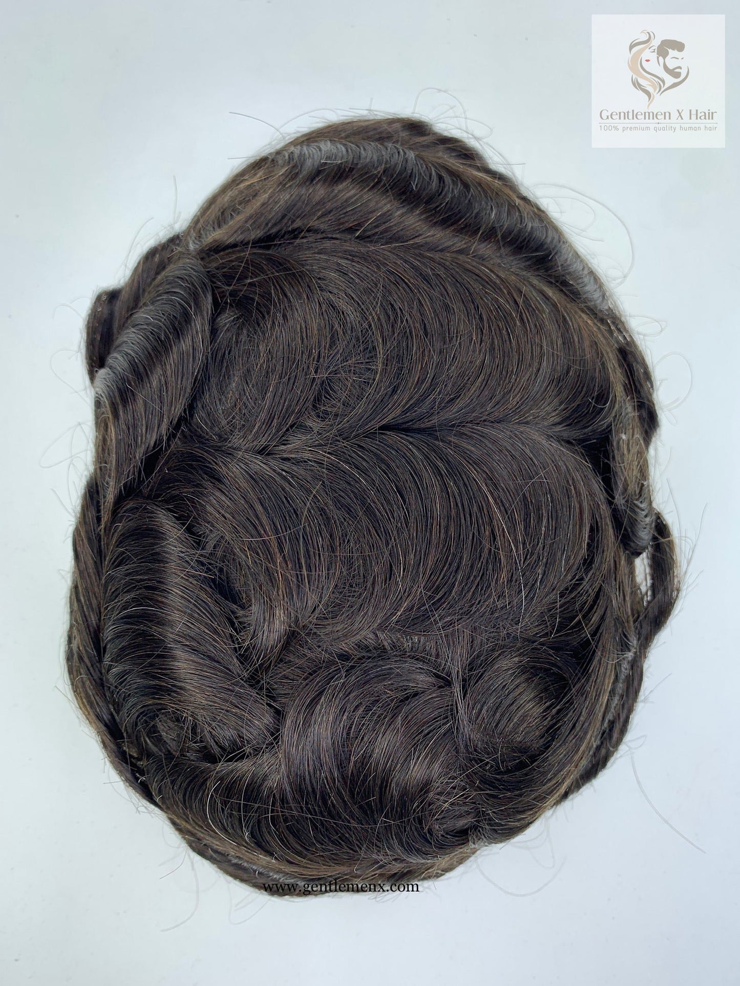 Gentlemen X Premium CNG Injected Thin Skin Hair System, European Virgin Hair, 0.06mm