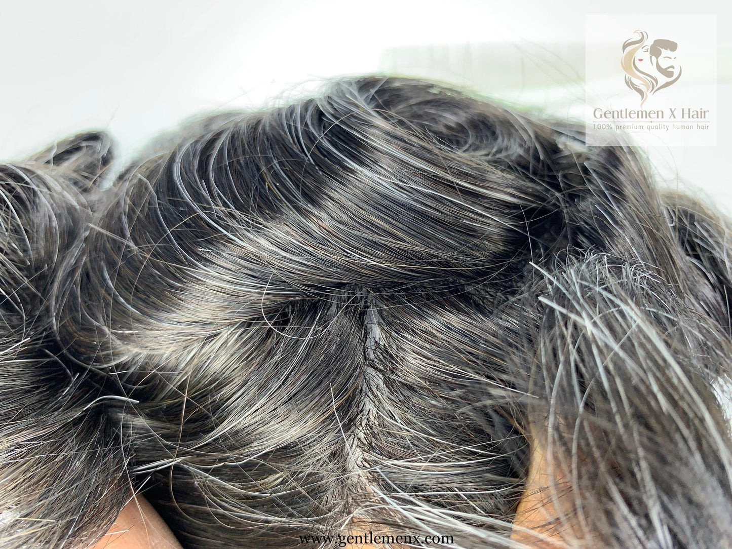Gentlemen X VIP iSkin Hair System, 100% Human Hair