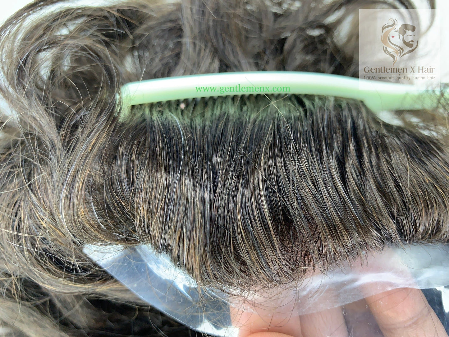 Gentlemen X Premium Injection HIJ Hair System, European Virgin Hair, 0.006mm