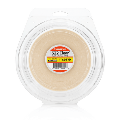 Walker Tape 1522 Clear Tape Rolls, Gentle Daily-Wear Tape for Hair Systems